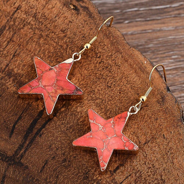 Bright Star Jasper Dangle Earrings-Your Soul Place